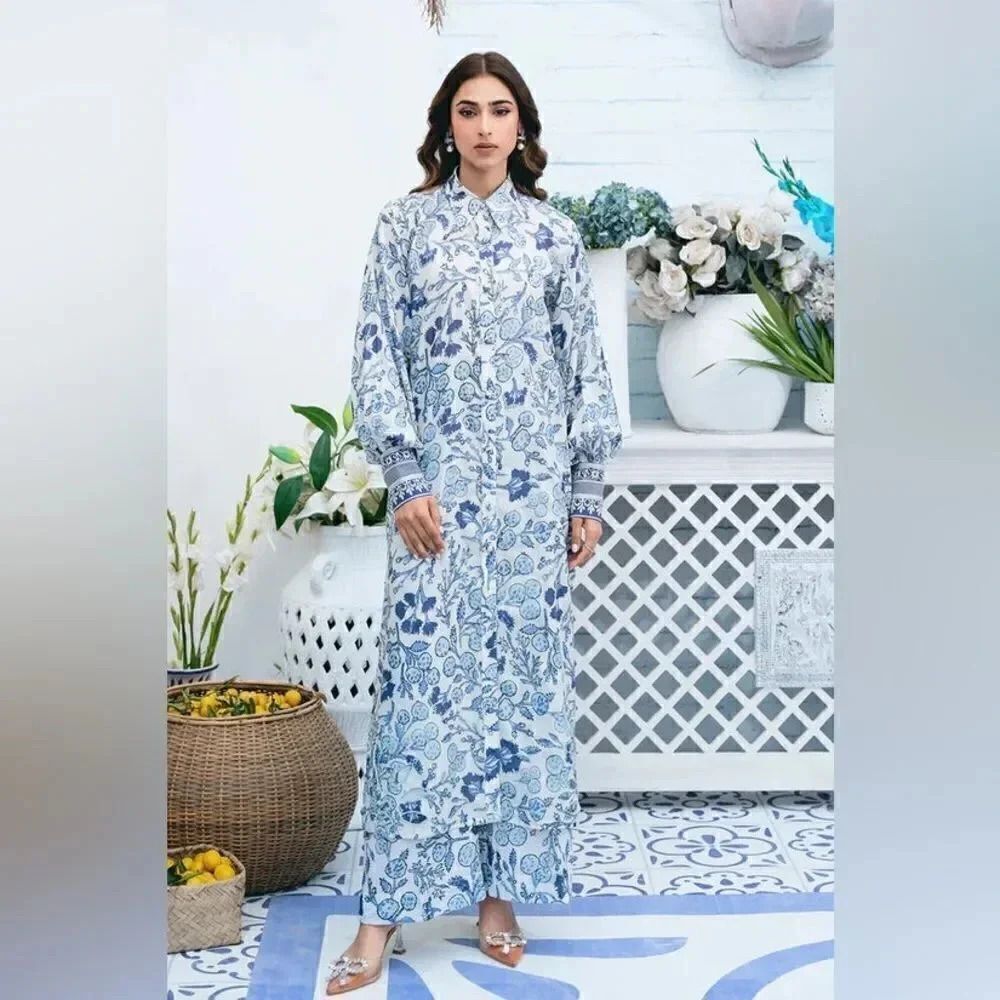 VANYA PAKISTANI DESIGNER AUTHENTIC FLORAL 2 PIECE DRESS COORD SET